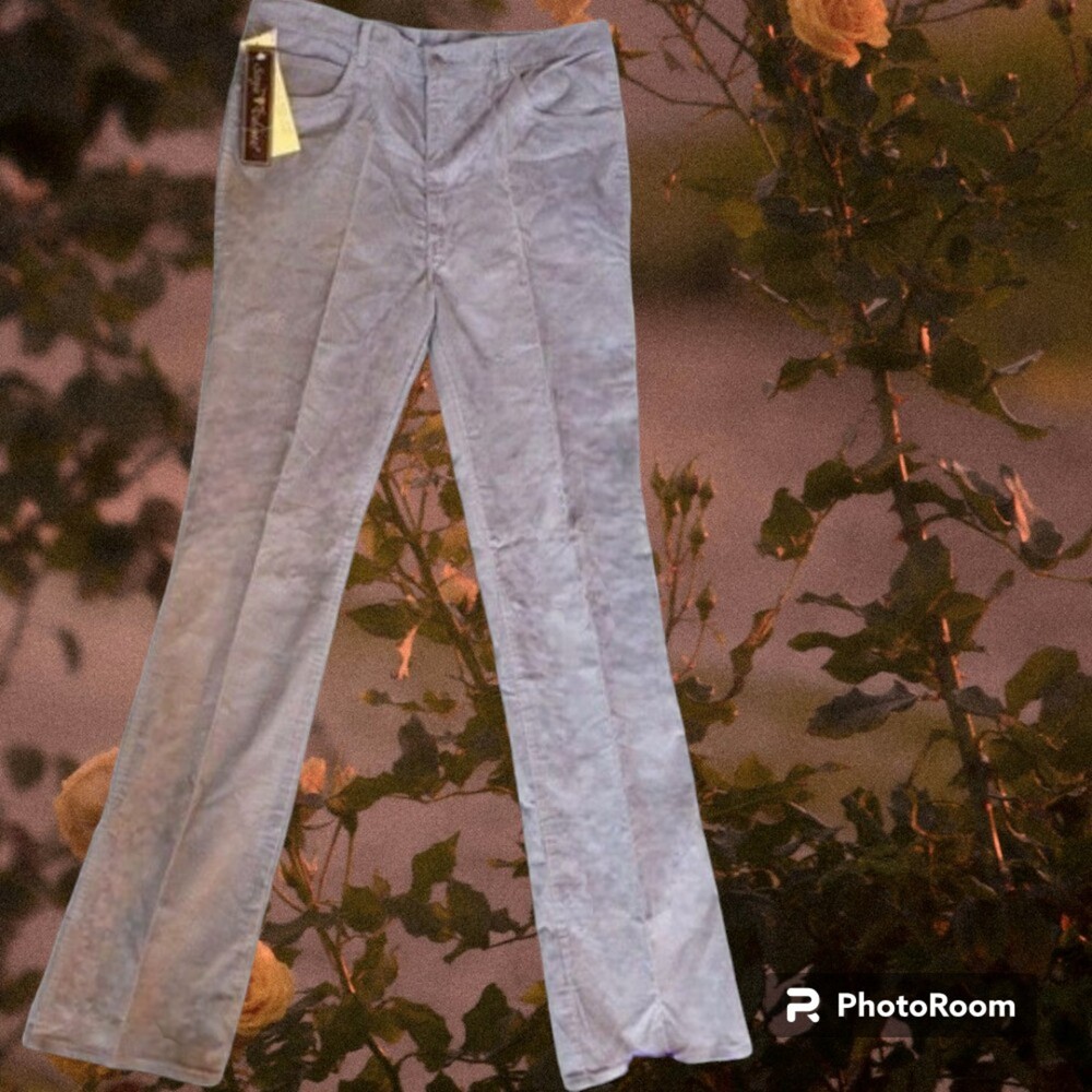 Nwt Vintage Sergio Valente Mens Grey Corduroy Dress Pants- 42×41" Long- Can Hem!